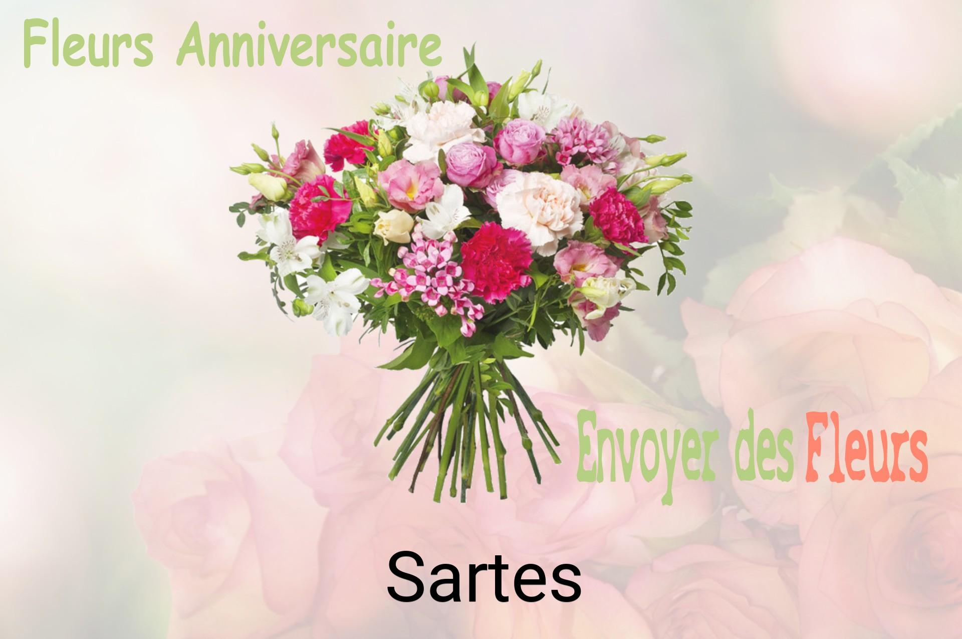 Bouquet de fleurs d’anniversaire livré à Sartes
